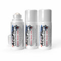 AcuPlus 3 oz Pain Relief Roll-On 3 Pack – Hands-Free Menthol Pain Relief for Muscles and Joints