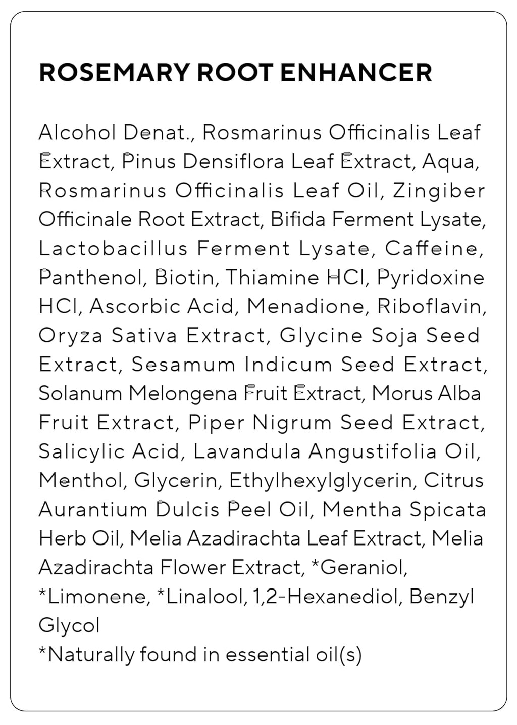 AROMATICA Rosemary Root Enhancer