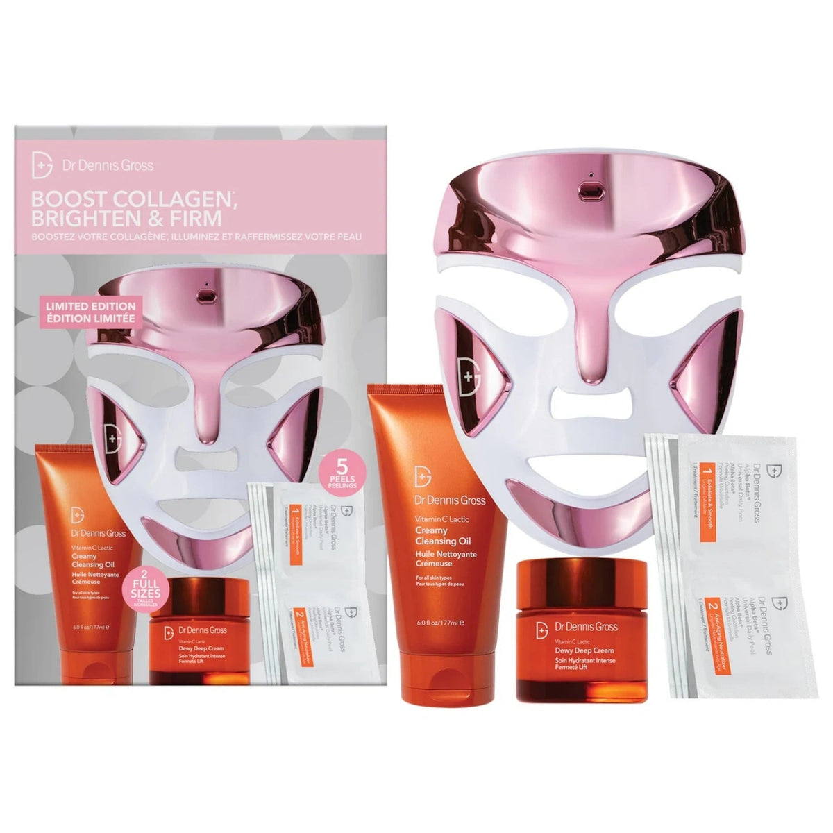 Dr. Dennis Gross Skincare Boost Collagen, Brighten and Firm FaceWare LED Gift Set