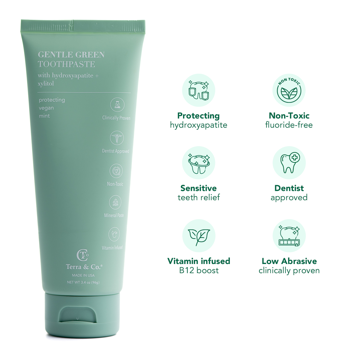 Gentle Green® Hydroxyapatite Toothpaste 3.4 oz