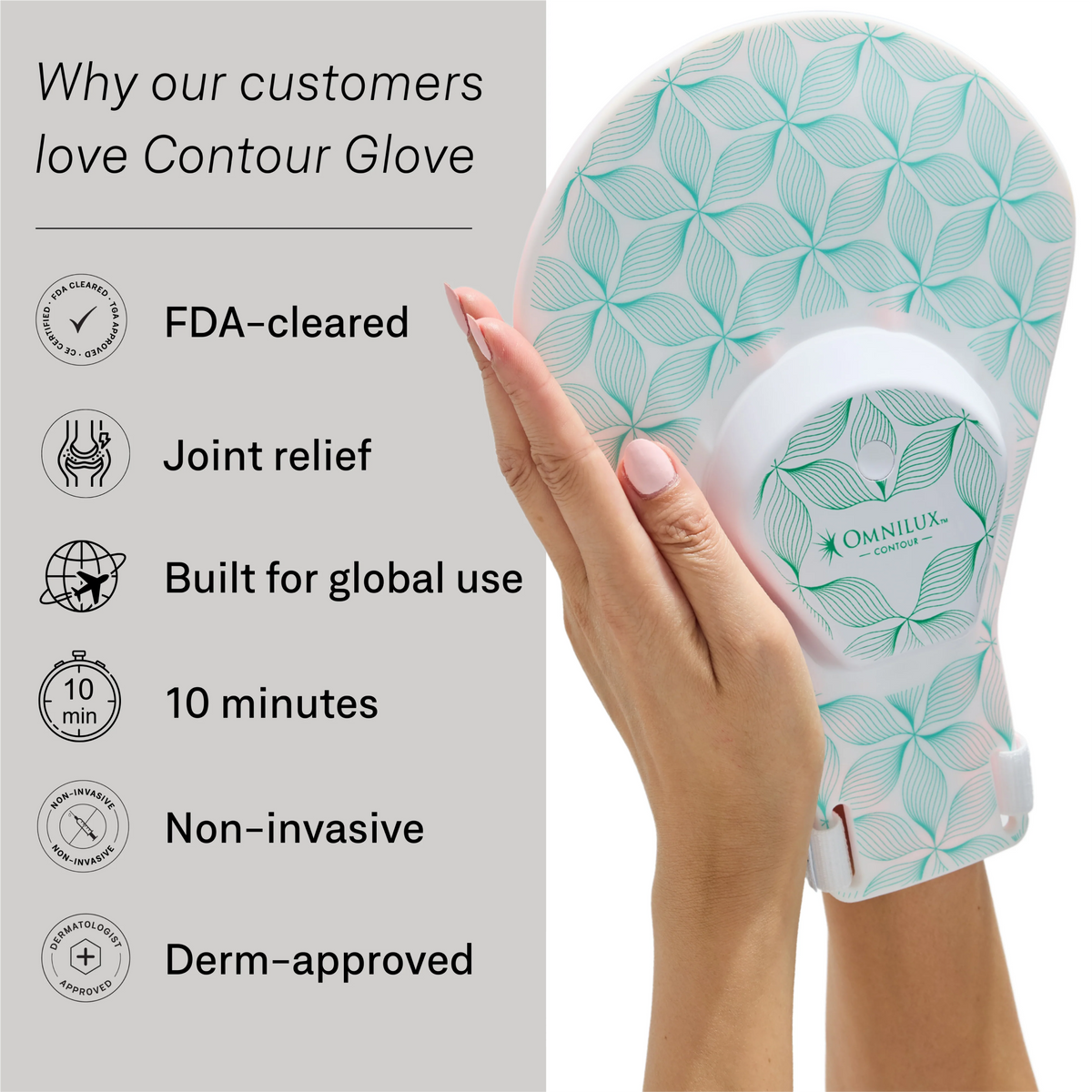 Omnilux Neck & Décolleté + Contour Glove Bundle