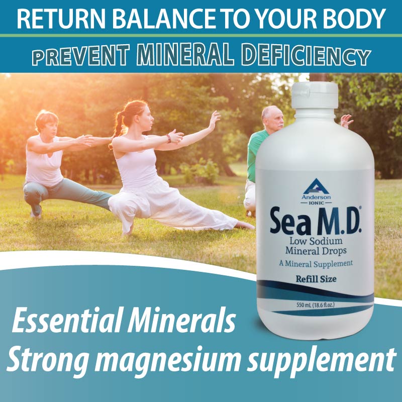 Sea M.D. Concentrated Trace Mineral Drops 120 ml & 550 ml Bundle