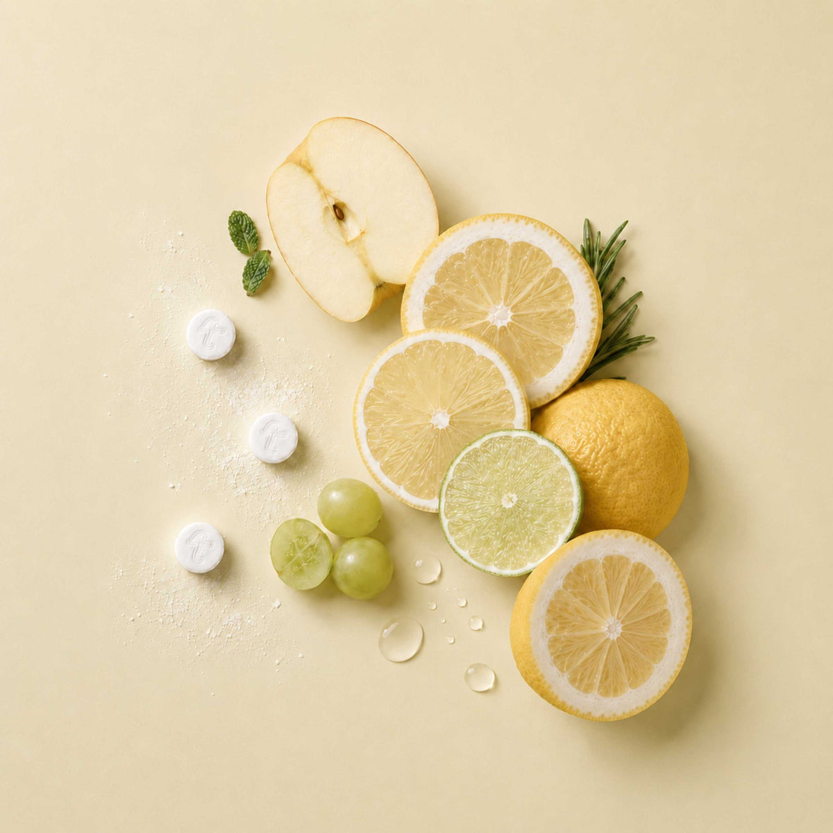 Fluoride Yuzu Mint Toothpaste Tablets – 4-Month Supply | 5% nHAp
